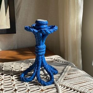 Nautical Ceramic Rope Candle Holder- 2 of 2 items